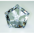 Pentagon Paperweight - Optic Crystal (2 1/8"x2 3/8"x2 5/8")